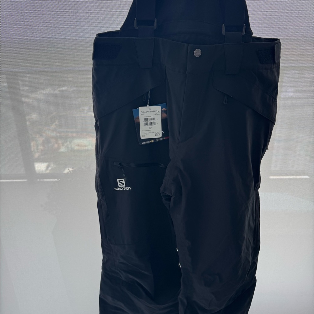 Salomon Black Cargo Pants Weather-Resistant Design